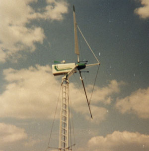 La première éolienne.