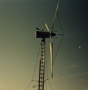 La première éolienne.