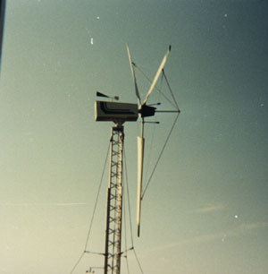 La première éolienne.
